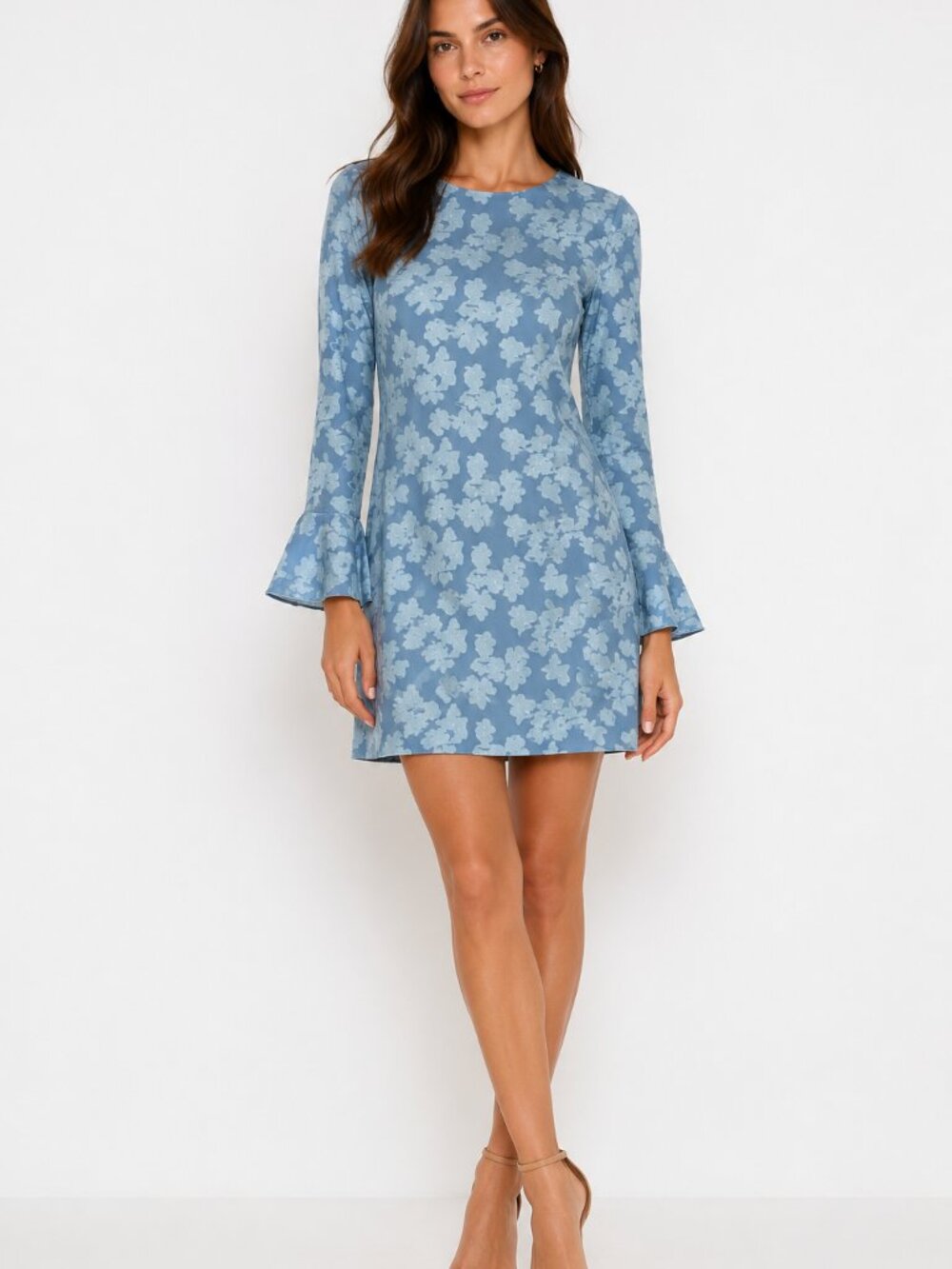 NWT Zesica dusty blue dress, size small